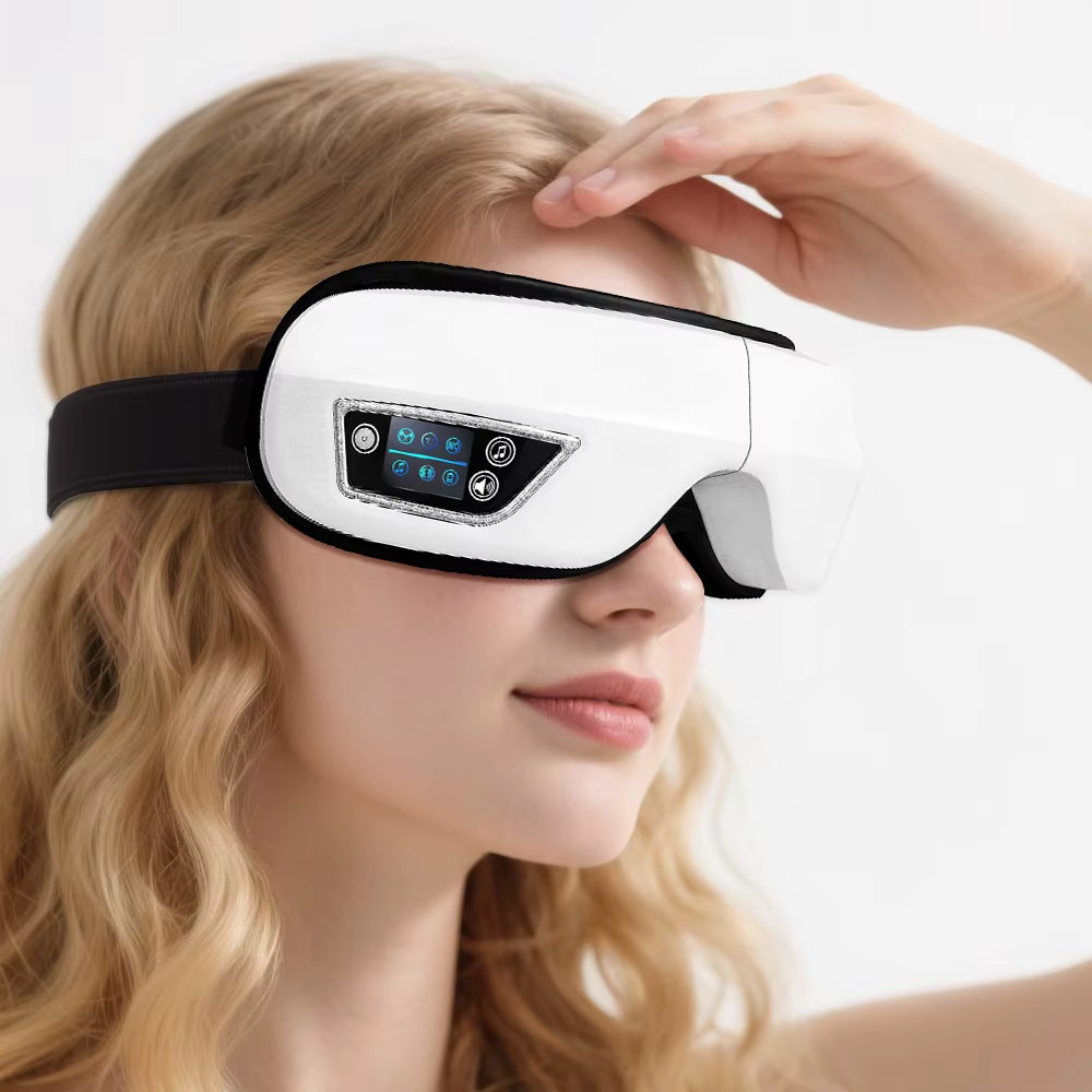 Smart Portable Vibration Eye Massager Airbag Compress Eye Care Tool Sleepping Mask - EditWell