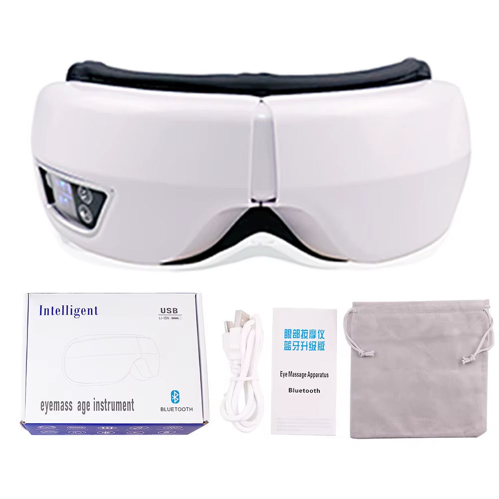 Smart Portable Vibration Eye Massager Airbag Compress Eye Care Tool Sleepping Mask - EditWell