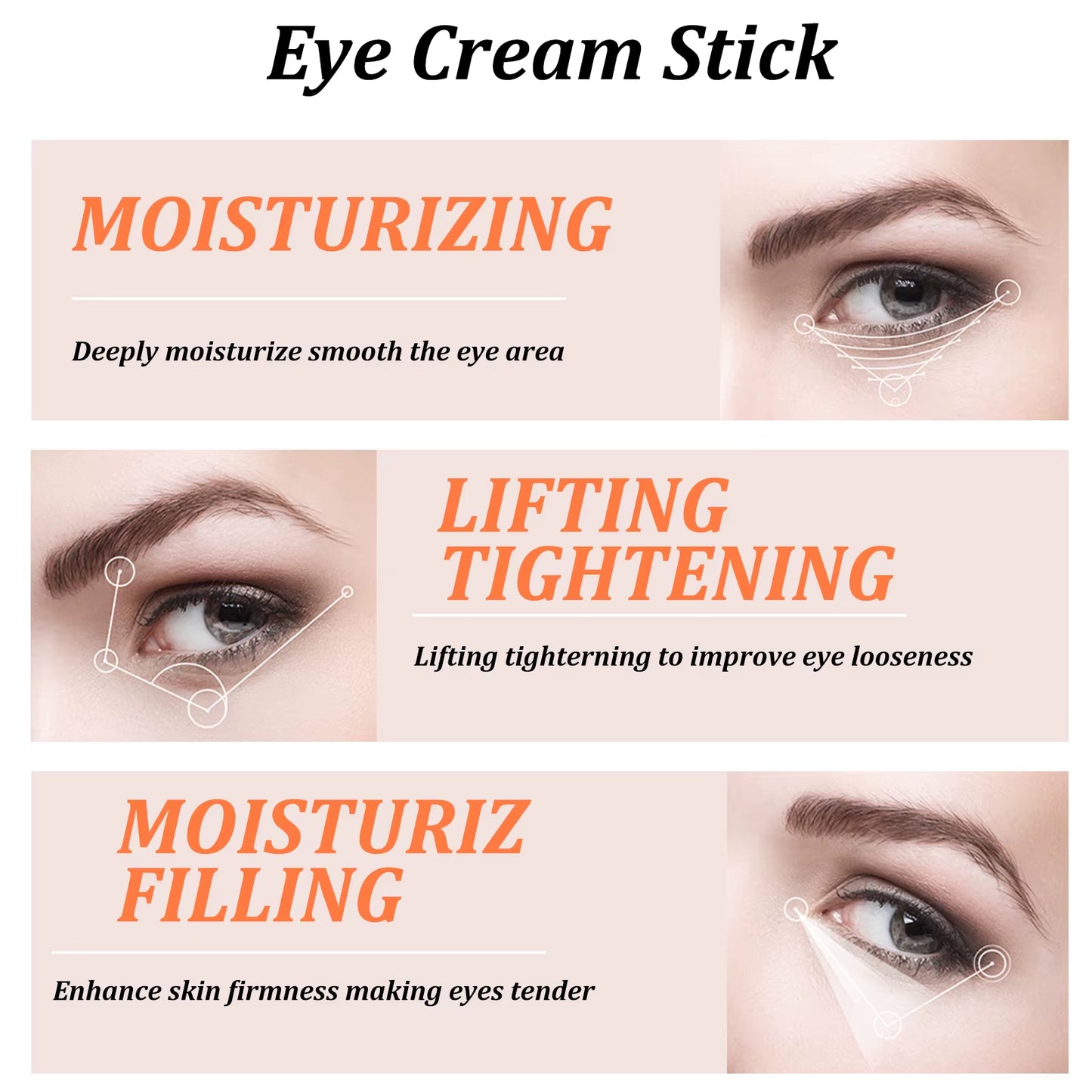 Snail Eye Cream Stick | Dark Circles Wrinkles Puffiness | Collagen - EditWell