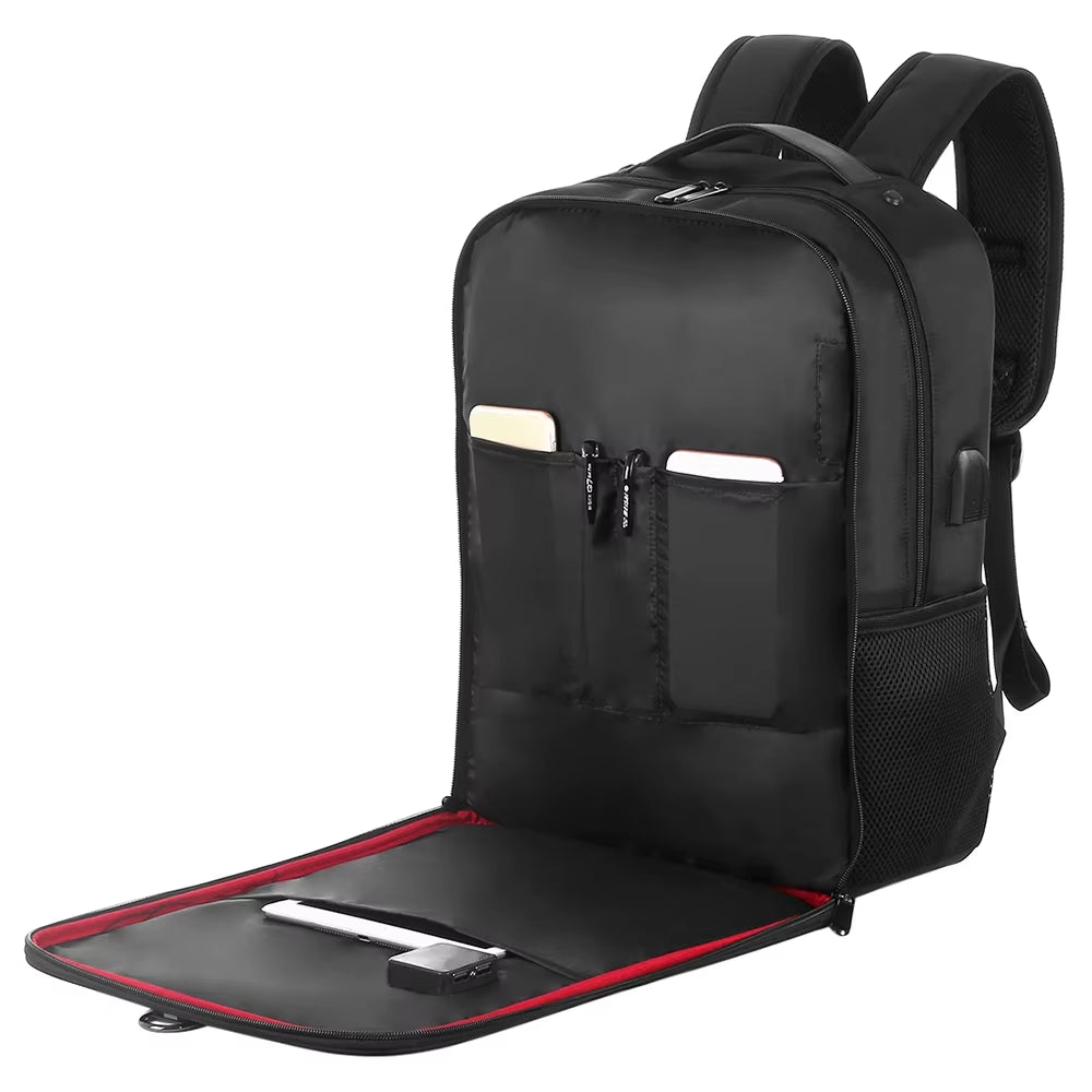 Solar 14W Solar Panel Dual USB Port Waterproof Nylon Backpack - EditWell