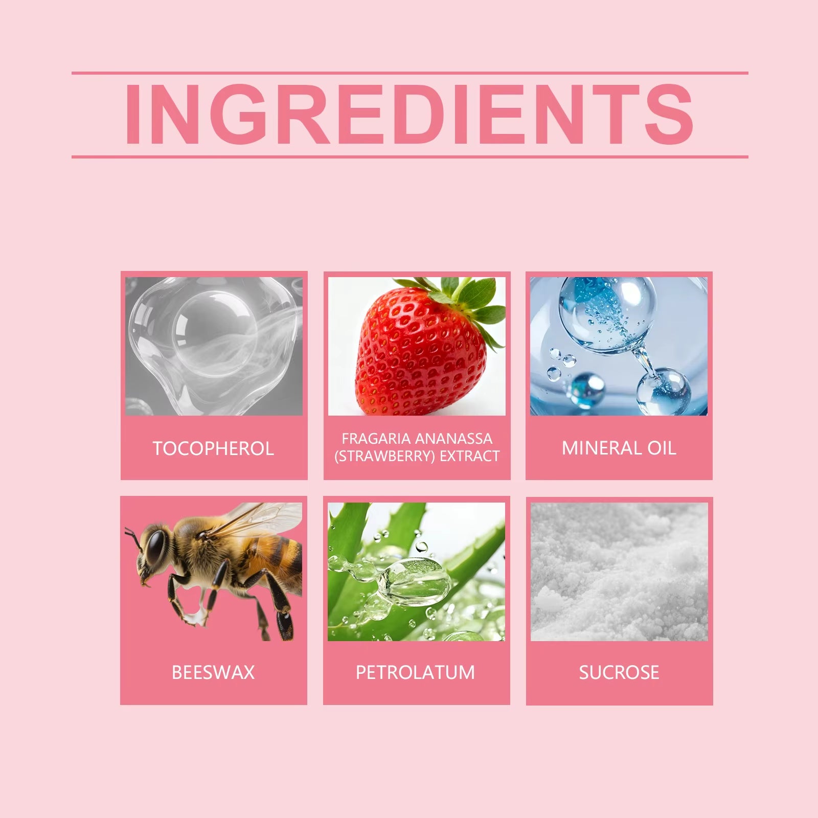 Strawberry Lip Scrub Exfoliating Preventing Drying Cracking Lip Care - EditWell