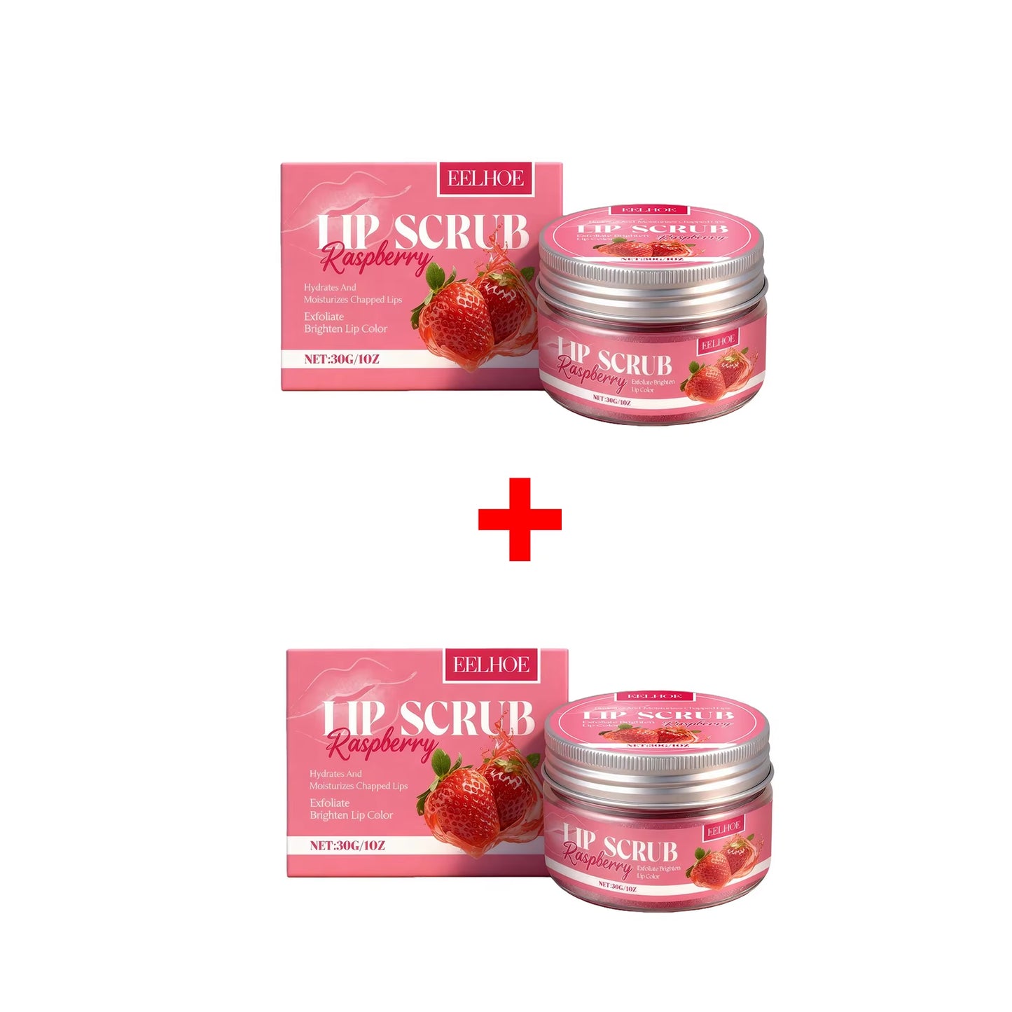 Strawberry Lip Scrub Exfoliating Preventing Drying Cracking Lip Care - EditWell