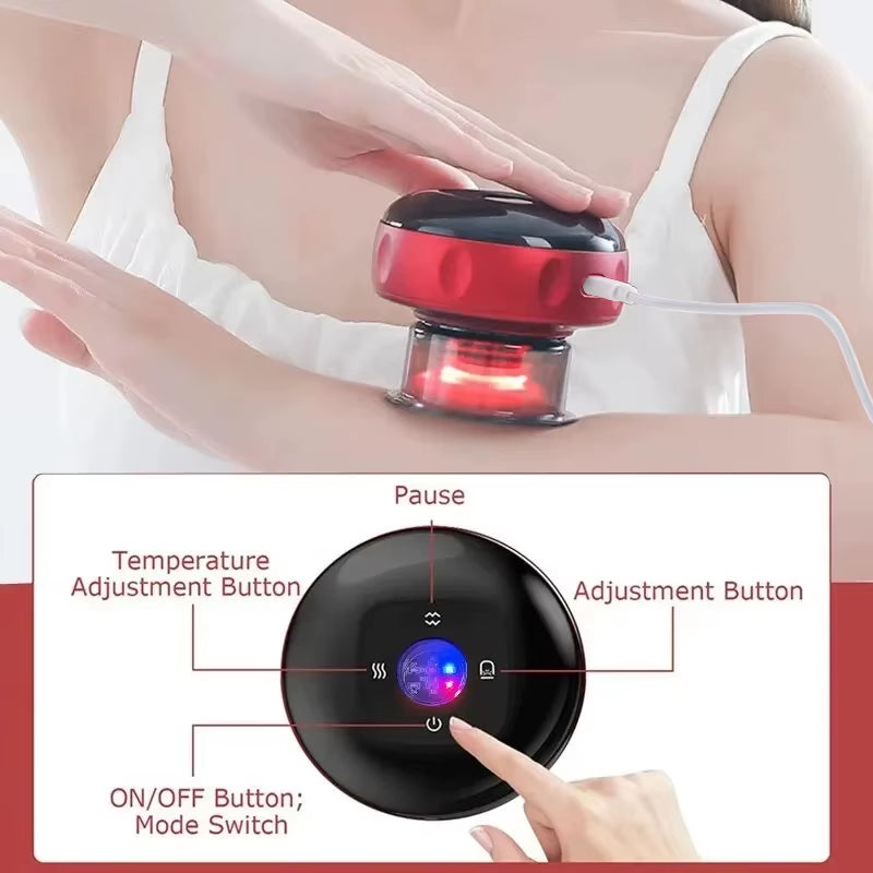 ThermaRelief Pro - Intelligent Vacuum for Deep Fascia Release on Back Neck Massager - EditWell