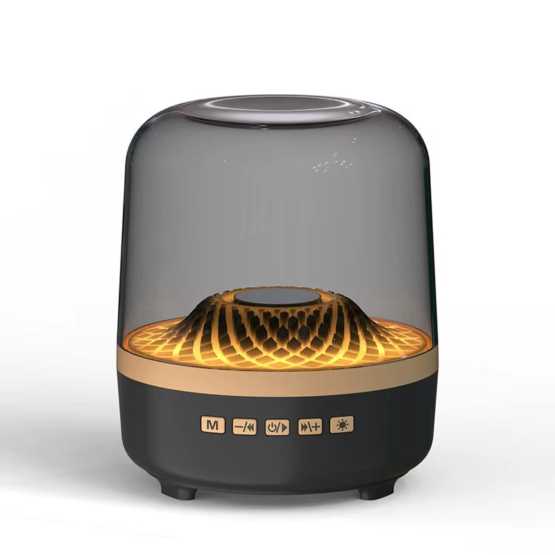 Transparent LED Bluetooth Speaker 5.3 | Breathing Lamp | 57mm Bass