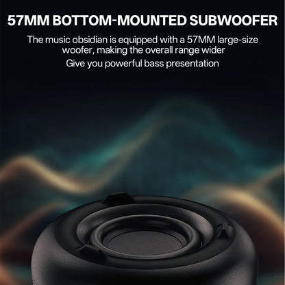Transparent LED Bluetooth Speaker 5.3 | Breathing Lamp | 57mm Bass