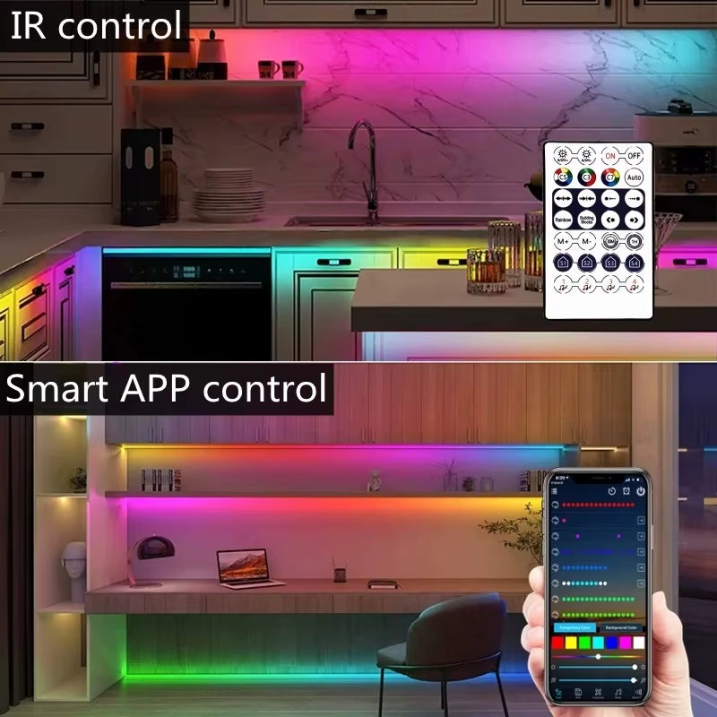 Tuya Smart WIFI RGBIC LED Strip Light Tape Addressable WS2811 IC Flexible - EditWell