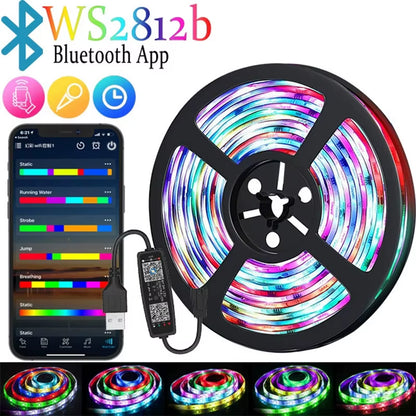 Tuya Smart WIFI RGBIC LED Strip Light Tape Addressable WS2811 IC Flexible - EditWell