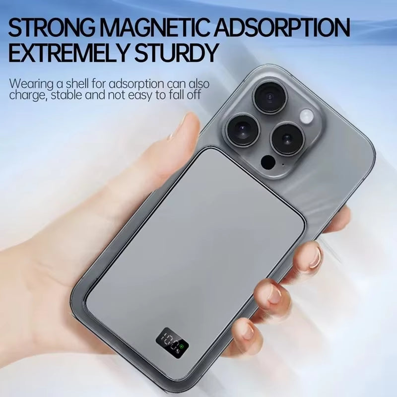 Ultra Thin Wireless Power Bank 500000Mah Magnetic Fast Charging - EditWell
