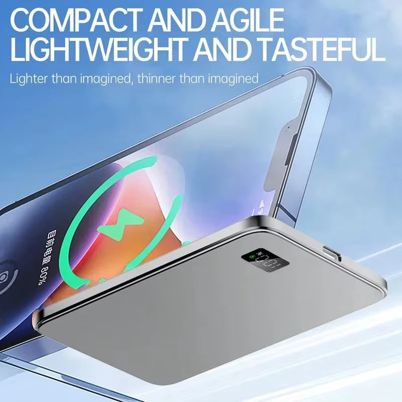 Ultra Thin Wireless Power Bank 500000Mah Magnetic Fast Charging - EditWell