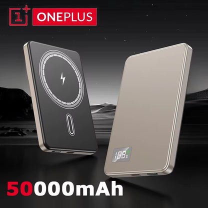 Ultra Thin Wireless Power Bank 500000Mah Magnetic Fast Charging - EditWell