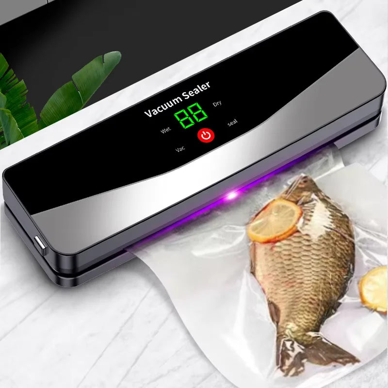 Wireless Vacuum Sealer UV Sterilisation | Wet & Dry | Built-in Cutter - EditWell