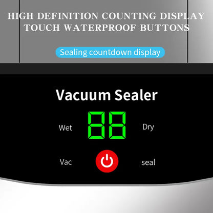 Wireless Vacuum Sealer UV Sterilisation | Wet & Dry | Built-in Cutter - EditWell
