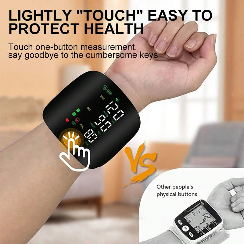 Wrist Blood Pressure Monitor | Digital | Heart Rate | Rechargeable - EditWell