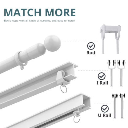 Zigbee Smart Curtain Robot Motor | Alexa & Google Home Compatible | RF Remote | Roman Rod I-Track U-Track | Tuya Smart Life App | Rechargeable Automatic Curtain Opener - EditWell