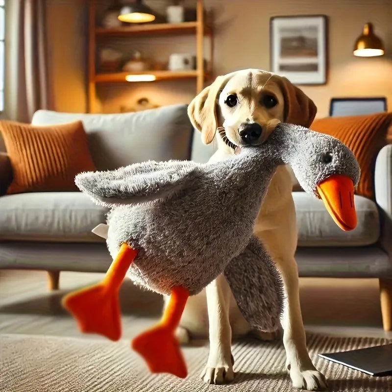 50cm Soft Colorful Duck Plush Toy for Cats and Dogs - Anxiety-Relieving Companion for Pets