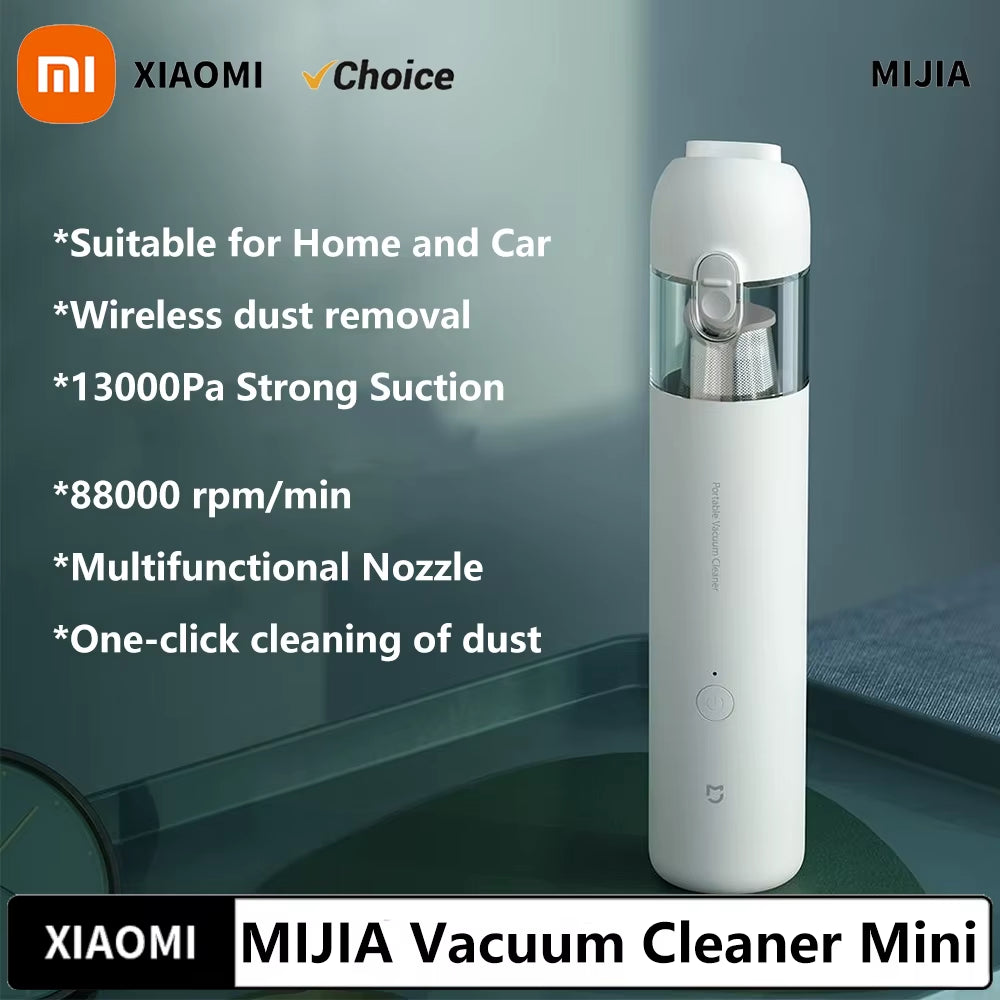 Original  MIJIA Portable Handheld Vacuum Cleaner for Home Car Mini Wireless
