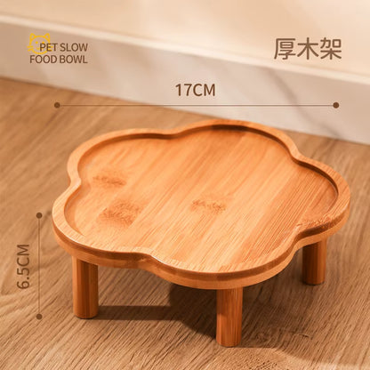 Ceramic Slow Food Bowl Anti-Choking Cat Feeding Food Bowl