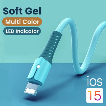 5A Fast Charging USB Cable for Iphone 14 13 12 11 Pro Max X XR 8 7 Light Charger