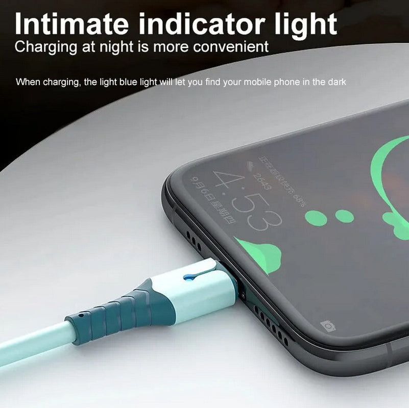 5A Fast Charging USB Cable for Iphone 14 13 12 11 Pro Max X XR 8 7 Light Charger