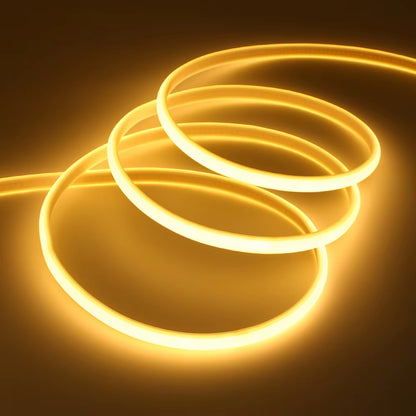 COB LED Neon Strip Light 220V EU Power Kit 10 Colors  Flex Lamp