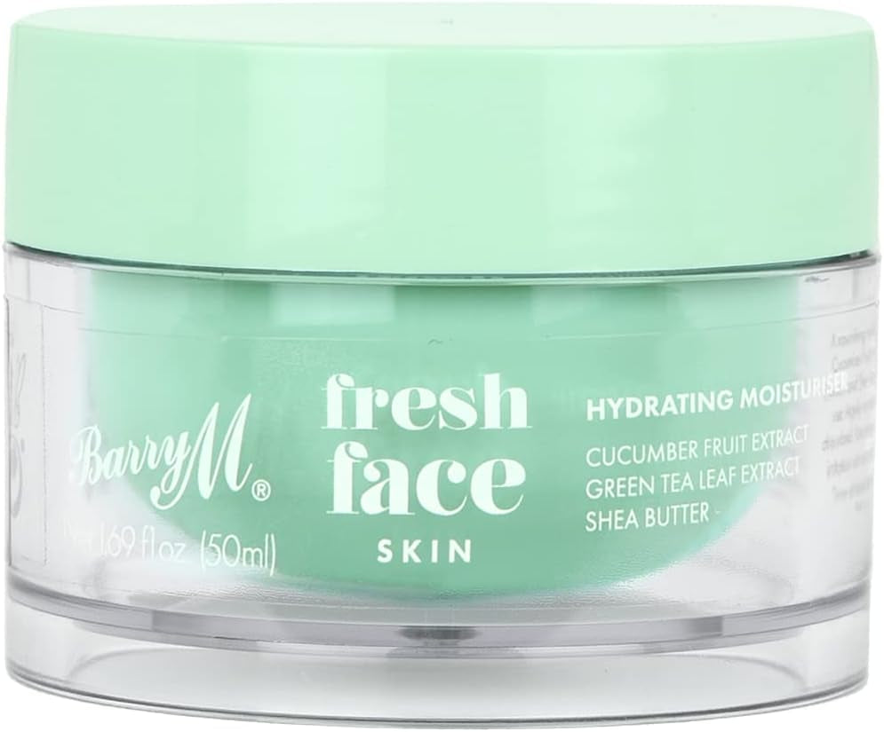 Fresh Face Skin Hydrating Moisturiser | with Cucumber Fruit, Green Tea Extracts and Shea Butter