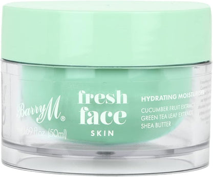 Fresh Face Skin Hydrating Moisturiser | with Cucumber Fruit, Green Tea Extracts and Shea Butter