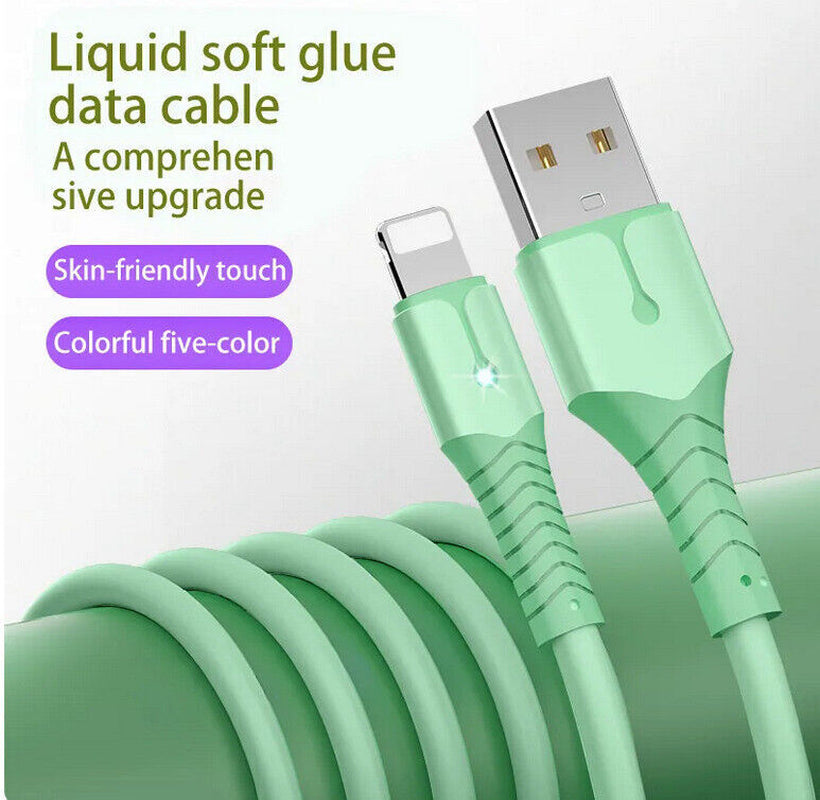 5A Fast Charging USB Cable for Iphone 14 13 12 11 Pro Max X XR 8 7 Light Charger