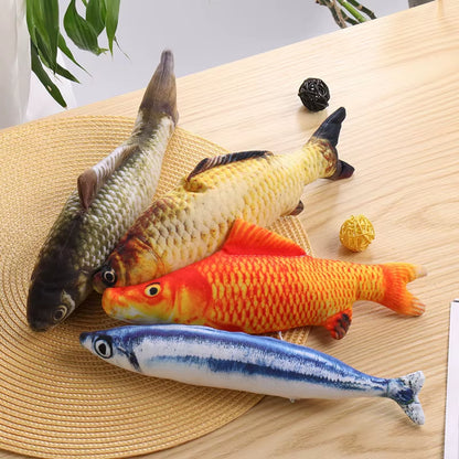 Simulation Fish Cat Toys Soft Plush Catnip Toy Interactive Cat Toys