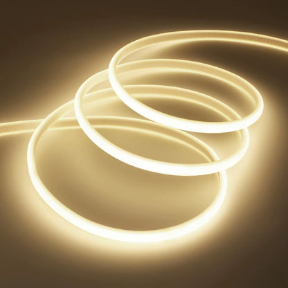 COB LED Neon Strip Light 220V EU Power Kit 10 Colors  Flex Lamp