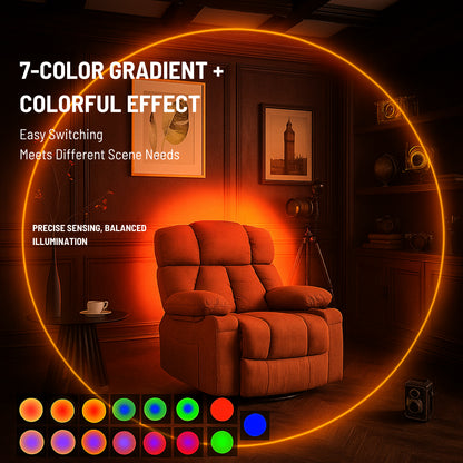 Magnetic RGB LED Night Light, Smart Motion Sensor, USB Rechargeable Lamp