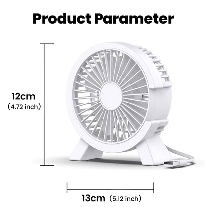 Mini USB Rechargeable Table Fan Portable USB Small Fan Fan for Student Dormitory Computer Summer Gadget Home Desk Office