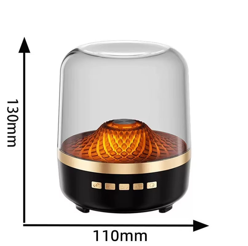 Transparent LED Bluetooth Speaker 5.3 | Breathing Lamp | 57mm Bass