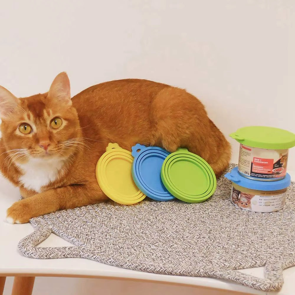 3 in 1 Silicone Canned Lid Reusable Food Tin Cover Keep Fresh Kitchen