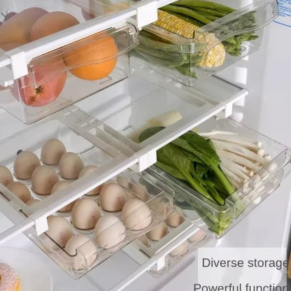 Fridge Organizer Fruit Egg Refrigerator Storage Rack Under-Shelf Refrigerator Organizer