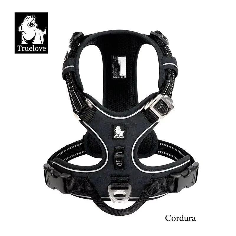 TRUE LOVE Pet Harness No Pull Nylon Reflective Dog Harness Adjustable