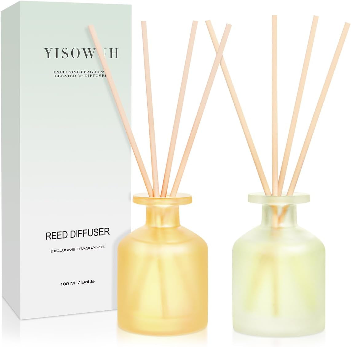 YISOWUH Reed Diffuser - Blackberry Pineapple & Jasmine Green Tea 3.38Oz (100Ml)