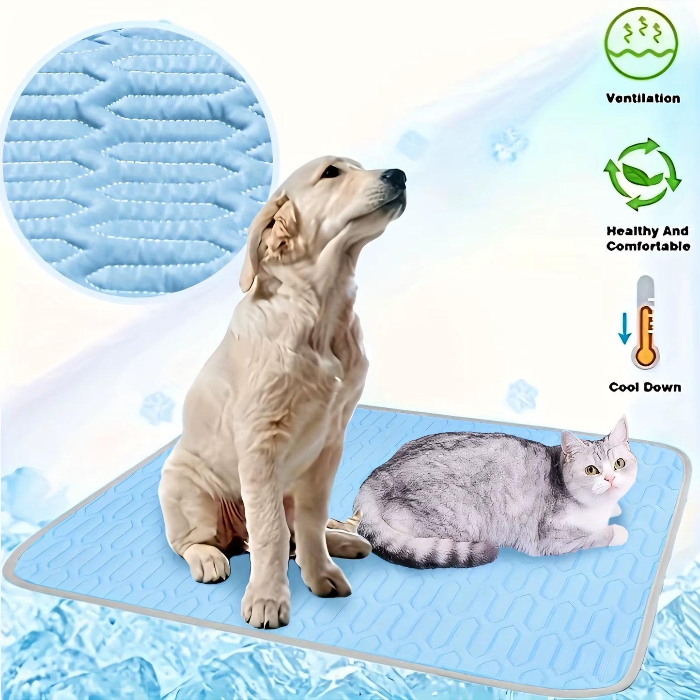 2025 UPGRADED Ice-Cool MODEL Summer Pet Cooling Mat Pad