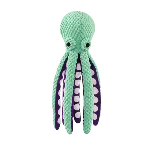 Interactive Plush Octopus Shell Puzzle Toy for Dogs and Cats - Durable Chew Toy for Dental Health and Engagement