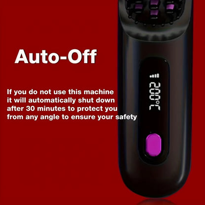 Wireless Hair Straightener Brush Ceramic Heating Smooth Hair Care Comb