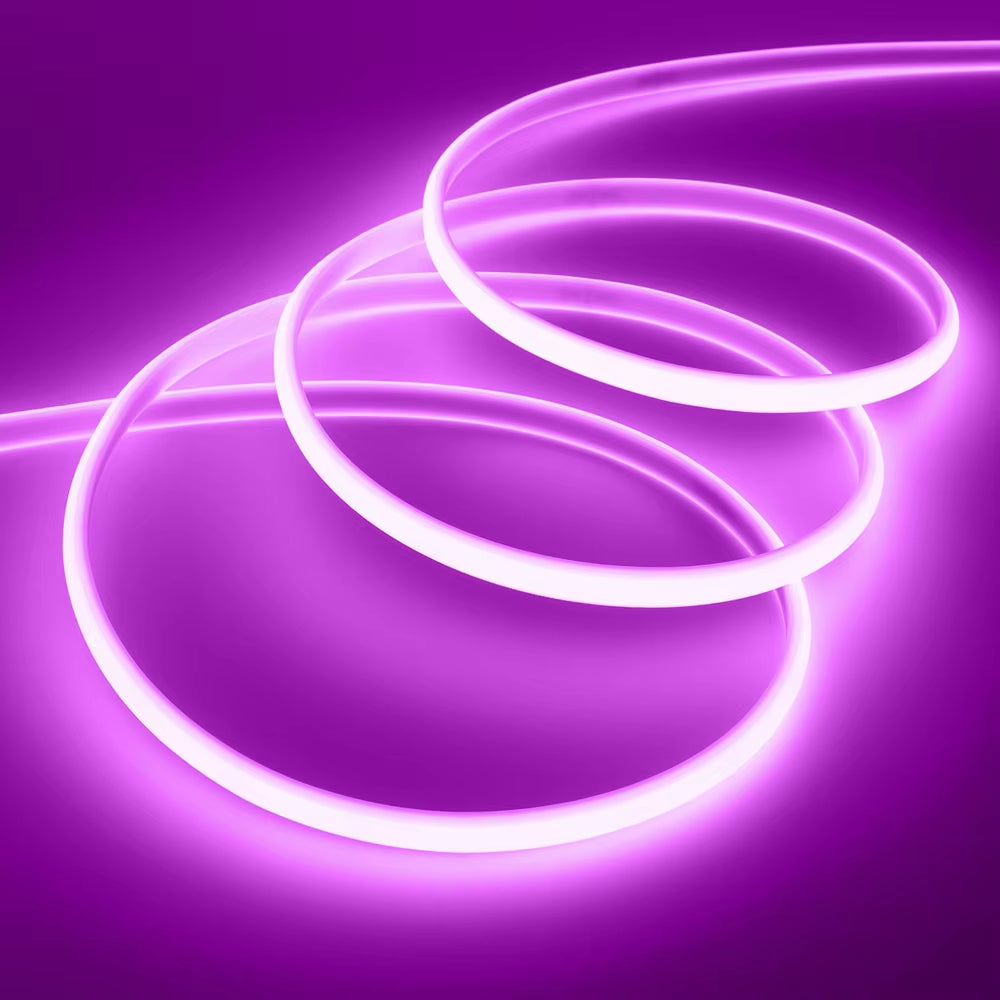 COB LED Neon Strip Light 220V EU Power Kit 10 Colors  Flex Lamp