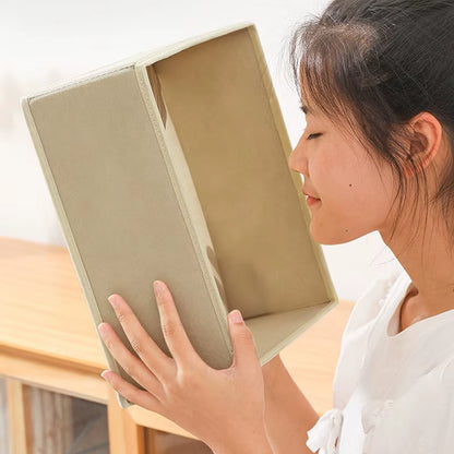 3Pcs/1Set Storage Box Foldable Non-Woven Storage Box Six-Piece Set 