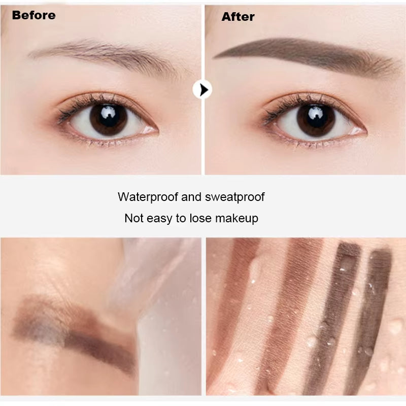 Eyebrow Powder Tint Stencil Kit Cosmetics Professional Makeup Waterproof Eye Brow Stamp