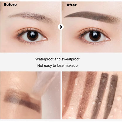 Eyebrow Powder Tint Stencil Kit Cosmetics Professional Makeup Waterproof Eye Brow Stamp