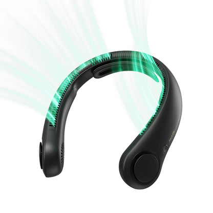 Portable Neck Fan Upgraded, 5000Mah Battery, Necksupport, 5 Speeds Gears Adjustment