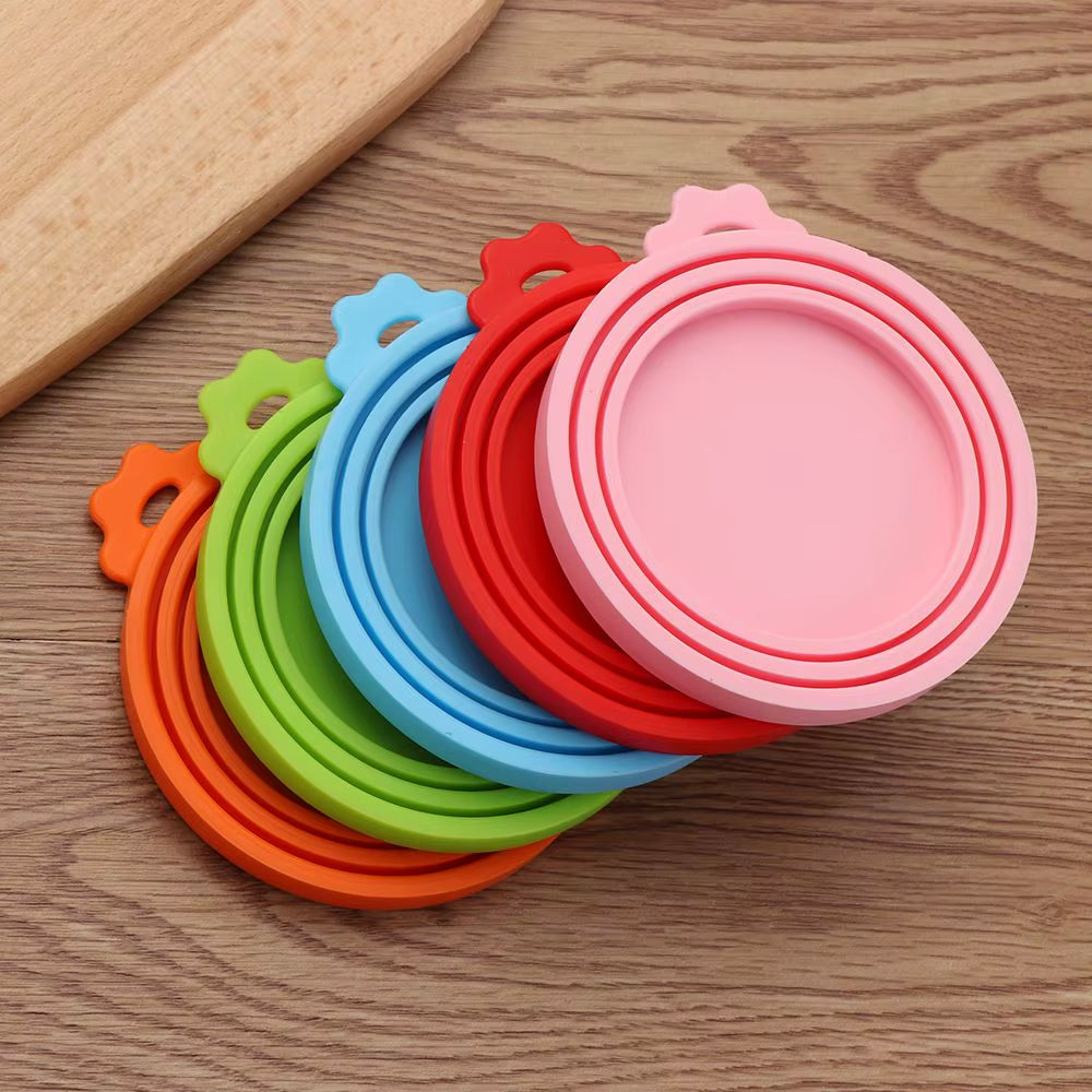 3 in 1 Silicone Canned Lid Reusable Food Tin Cover Keep Fresh Kitchen