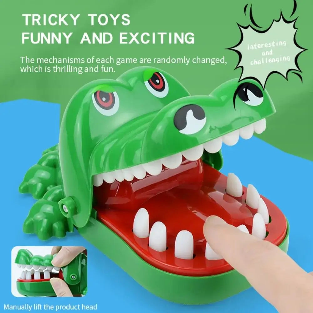 Crocodile Bite Hand Interactive Stress Relief Toy for Children - Parent-Child Party Prank Game