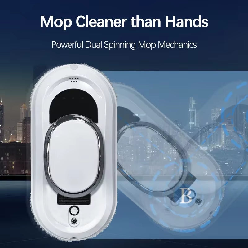 Smart Electric Window Cleaning Robot with Remote Control for Automatic Glass Cleaning