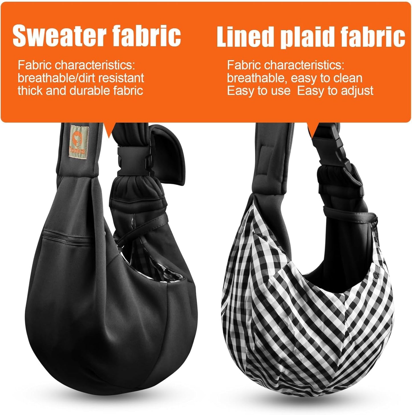 Dog Carrier Sling - Pet Carrier for Small Dogs and Cats,  Snap Closure for Pets