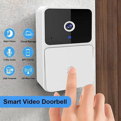 WIFI Video Doorbell Door Camera Wireless Night Vision Smart Home Security HD Door Bell