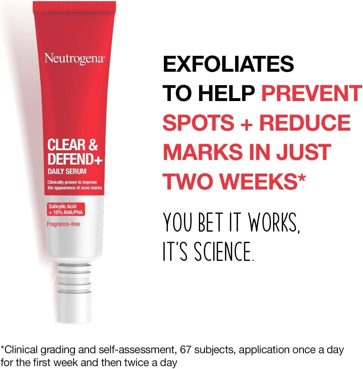 Clear & Defend+ 2-Step Skincare Set: Facial Wash & Serum for Spot-Prone Skin